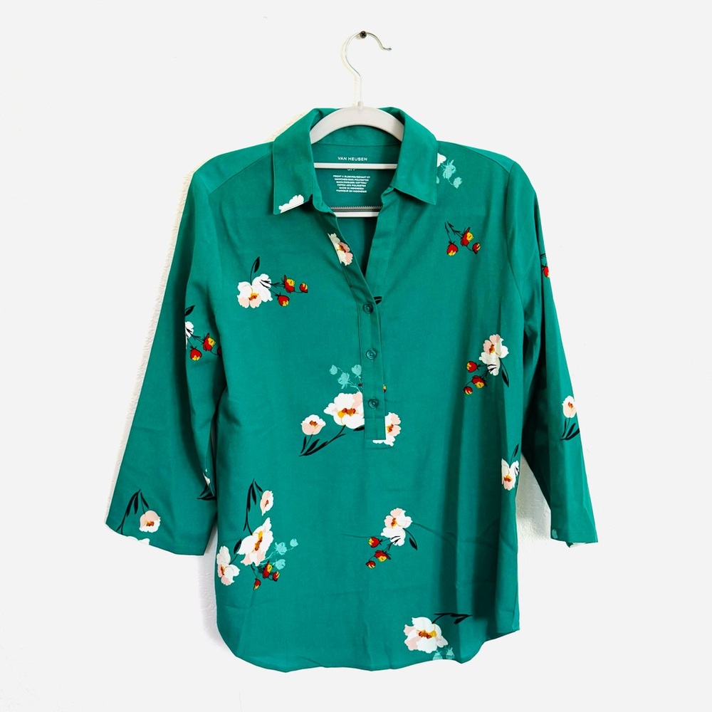 Emeral floral shirt van heusen S/P